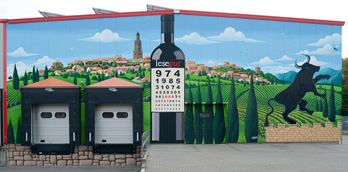 Fassadenmalerei Weinimport